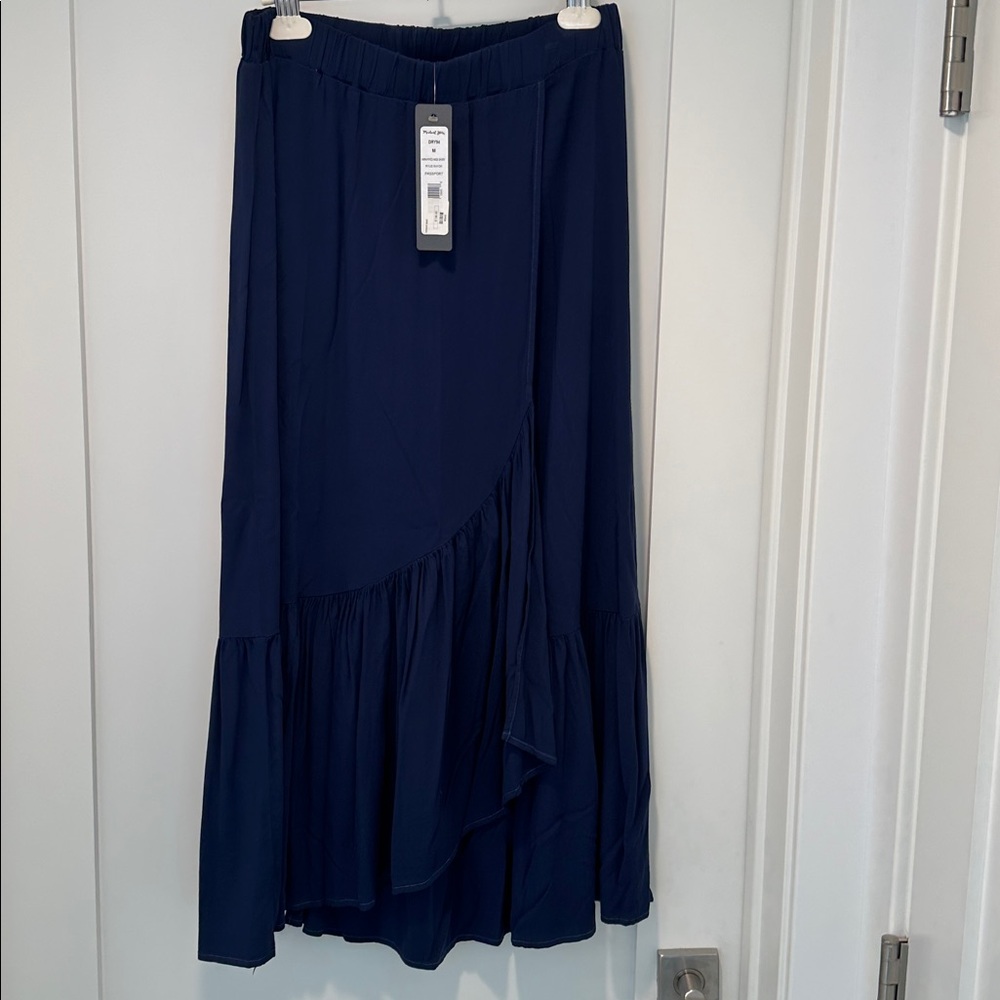 New Michael Stars blue cotton skirt size medium